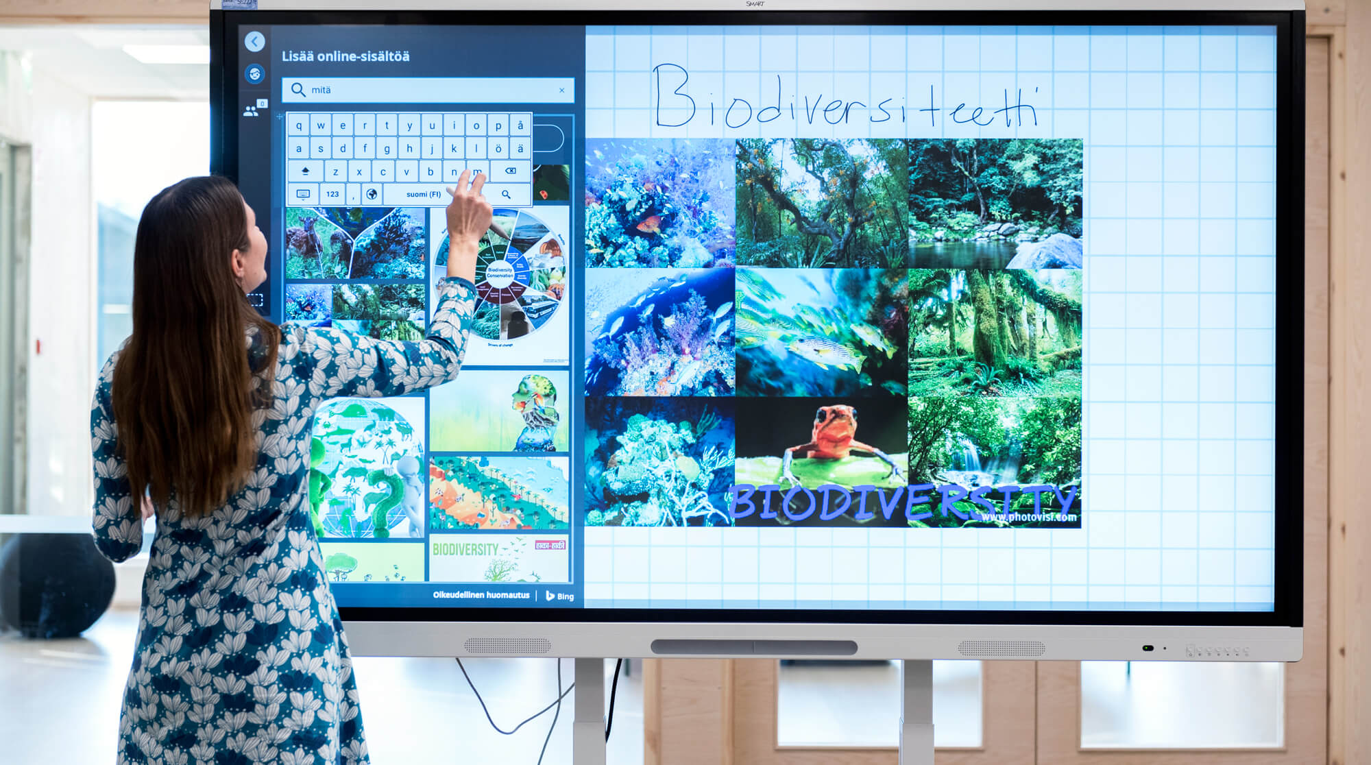 Smart -näyttö opetuksessa